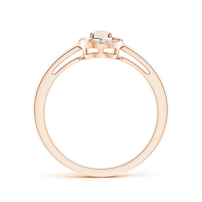 A - Opal / 0.23 CT / 14 KT Rose Gold