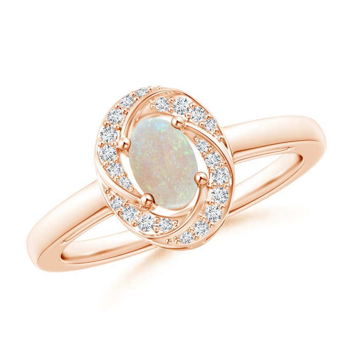 AA - Opal / 0.39 CT / 14 KT Rose Gold