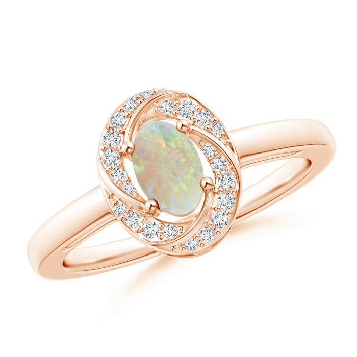 AAA - Opal / 0.39 CT / 14 KT Rose Gold