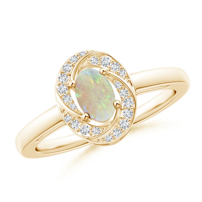 AAA - Opal / 0.39 CT / 14 KT Yellow Gold