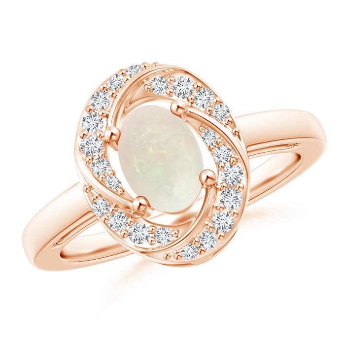 A - Opal / 0.64 CT / 14 KT Rose Gold