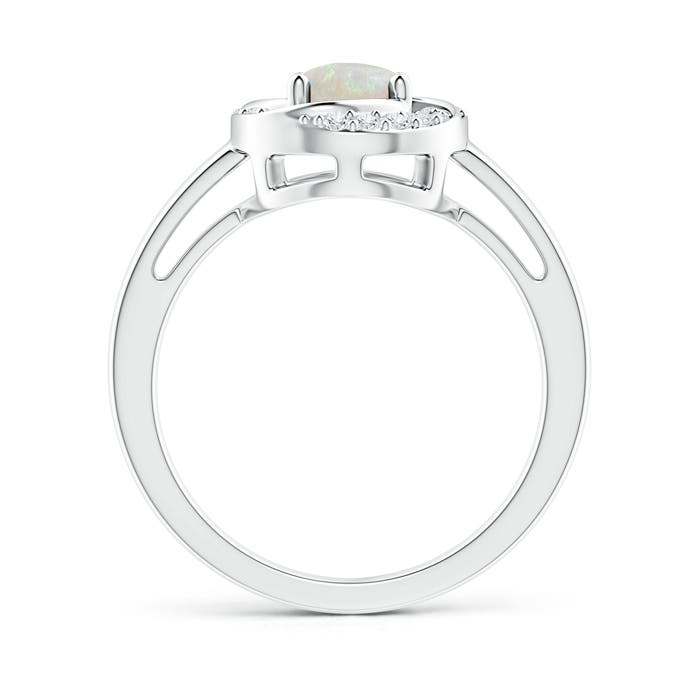 AA - Opal / 0.64 CT / 14 KT White Gold