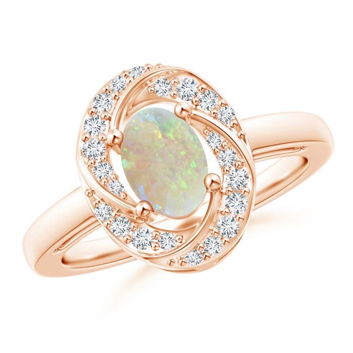 AAA - Opal / 0.64 CT / 14 KT Rose Gold