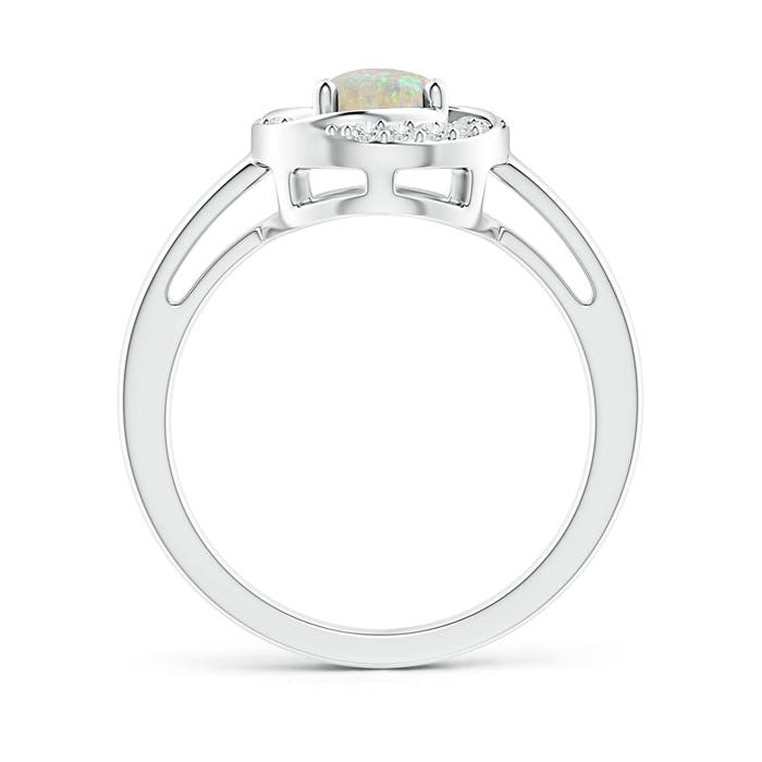 AAA - Opal / 0.64 CT / 14 KT White Gold