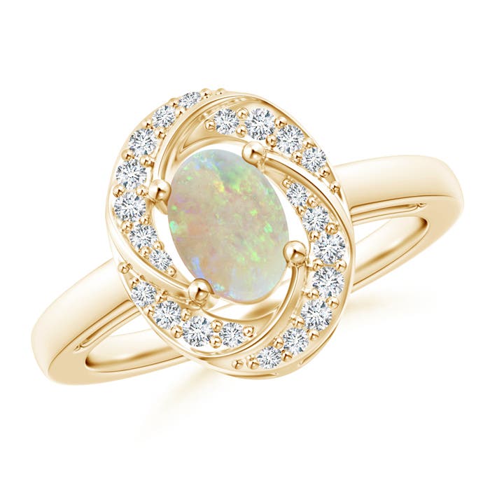 AAA - Opal / 0.64 CT / 14 KT Yellow Gold