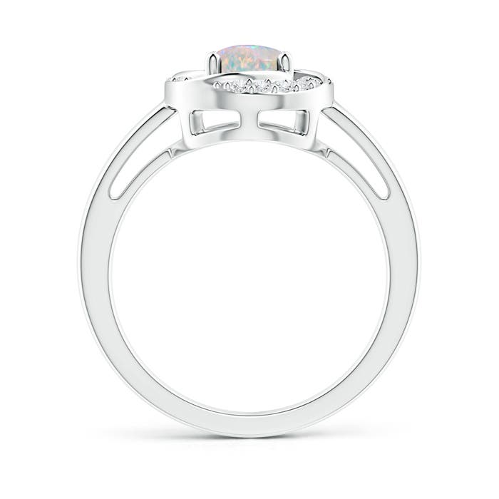 AAAA - Opal / 0.64 CT / 14 KT White Gold