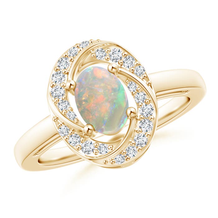 AAAA - Opal / 0.64 CT / 14 KT Yellow Gold