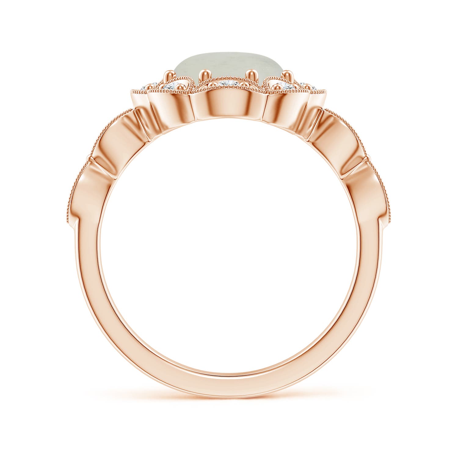 A - Moonstone / 2.67 CT / 14 KT Rose Gold