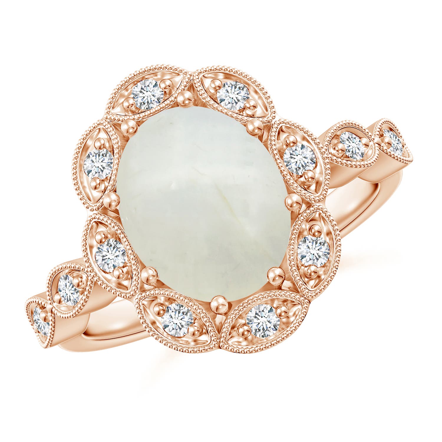 AA - Moonstone / 2.67 CT / 14 KT Rose Gold