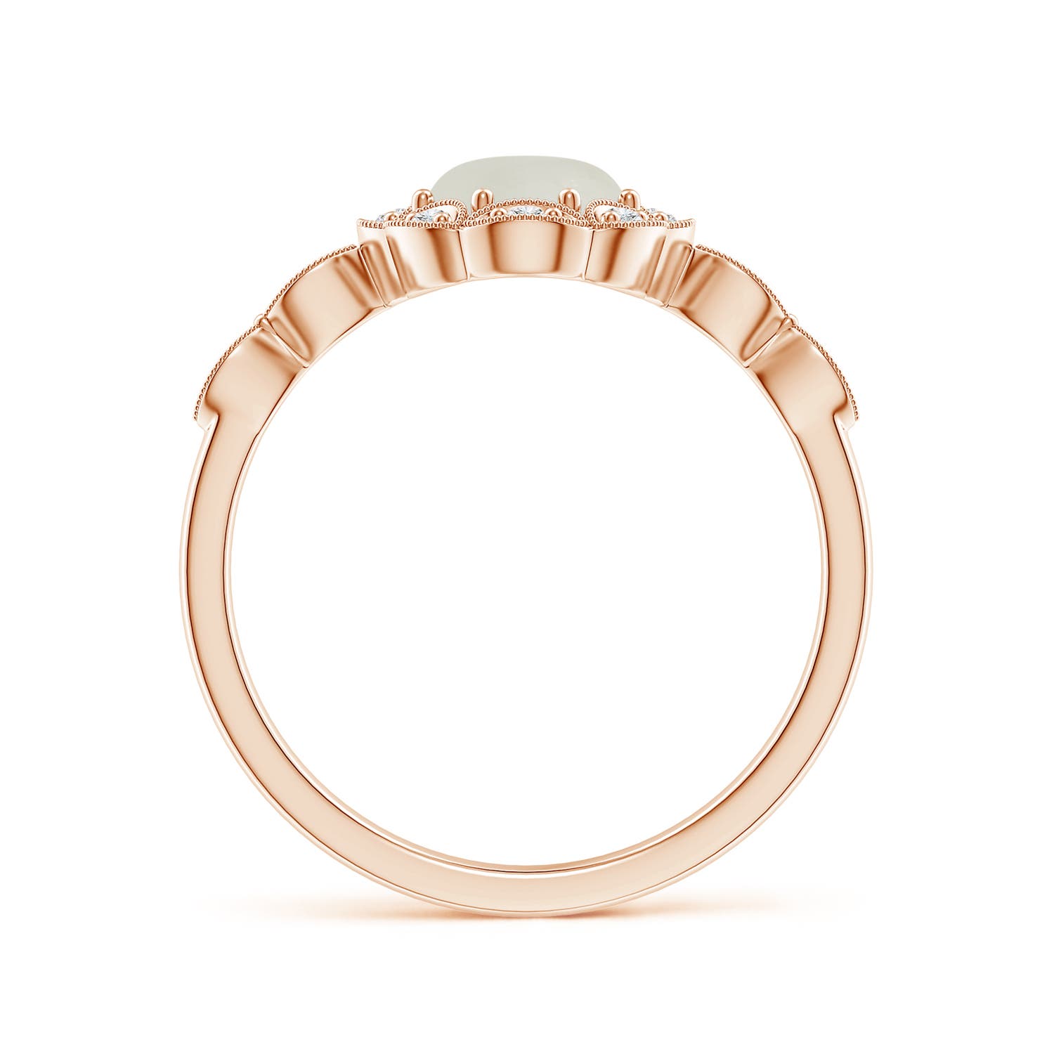 AAA - Moonstone / 1.2 CT / 14 KT Rose Gold