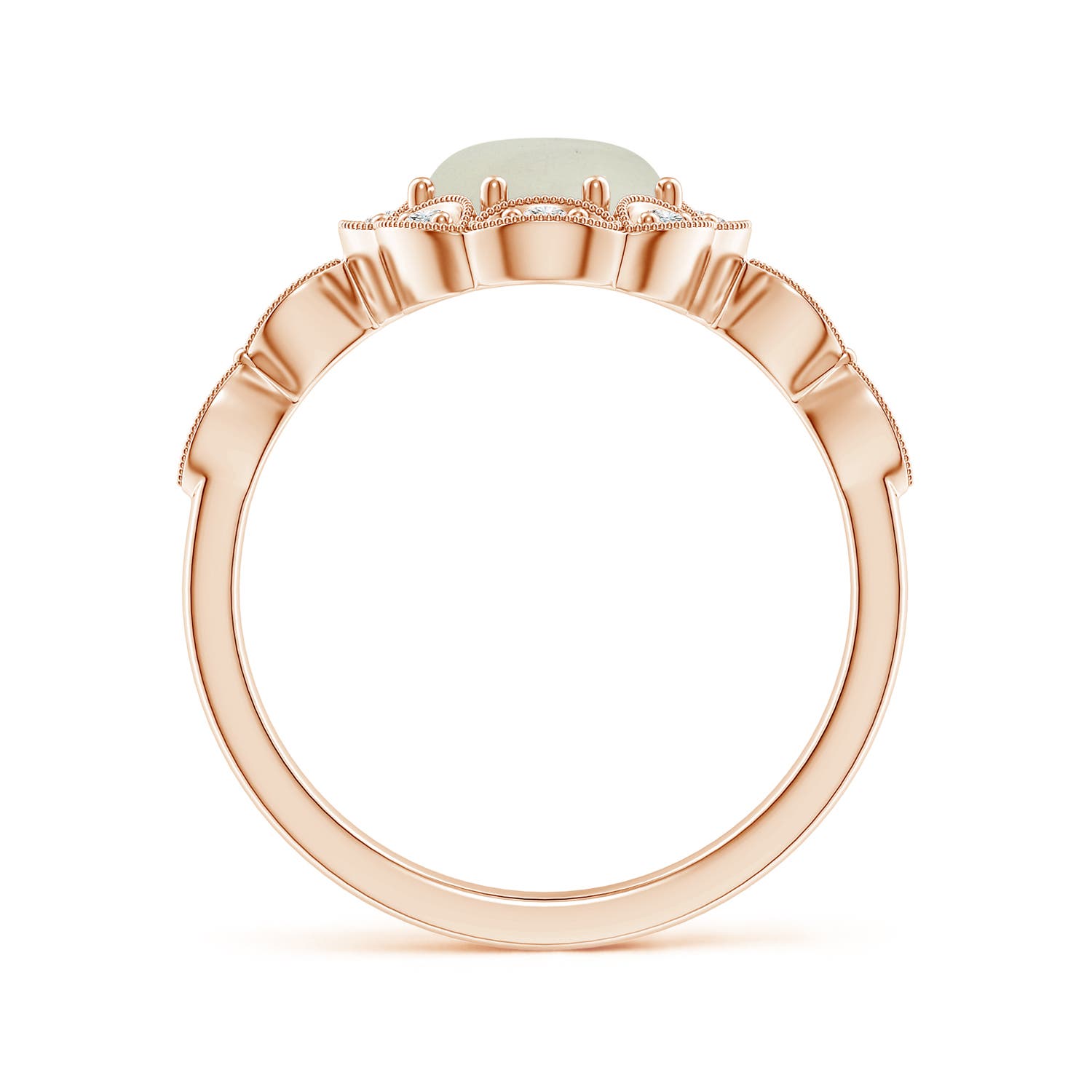 AA - Moonstone / 1.84 CT / 14 KT Rose Gold