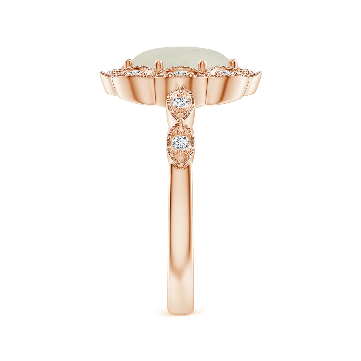 AA - Moonstone / 1.84 CT / 14 KT Rose Gold