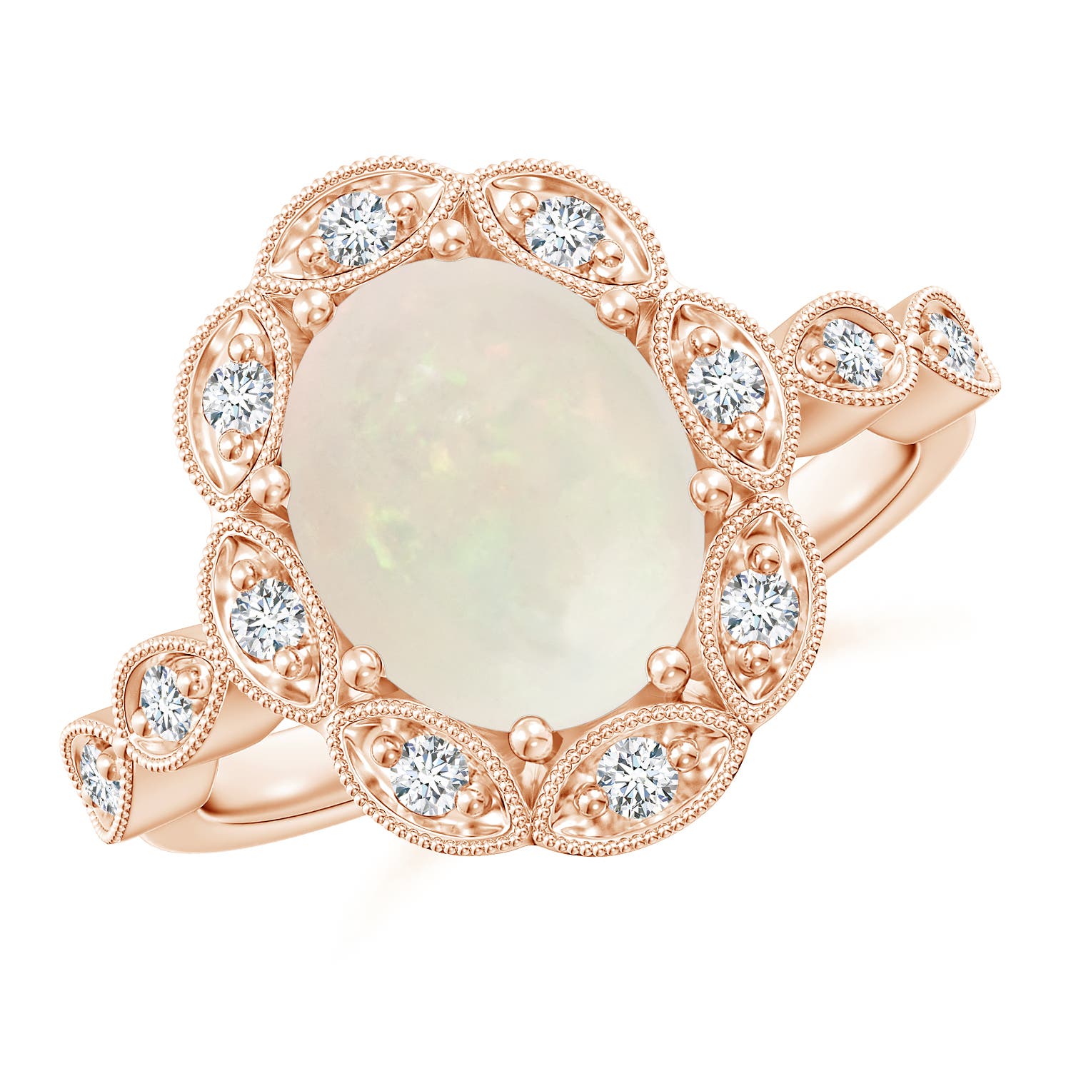 A - Opal / 1.62 CT / 14 KT Rose Gold