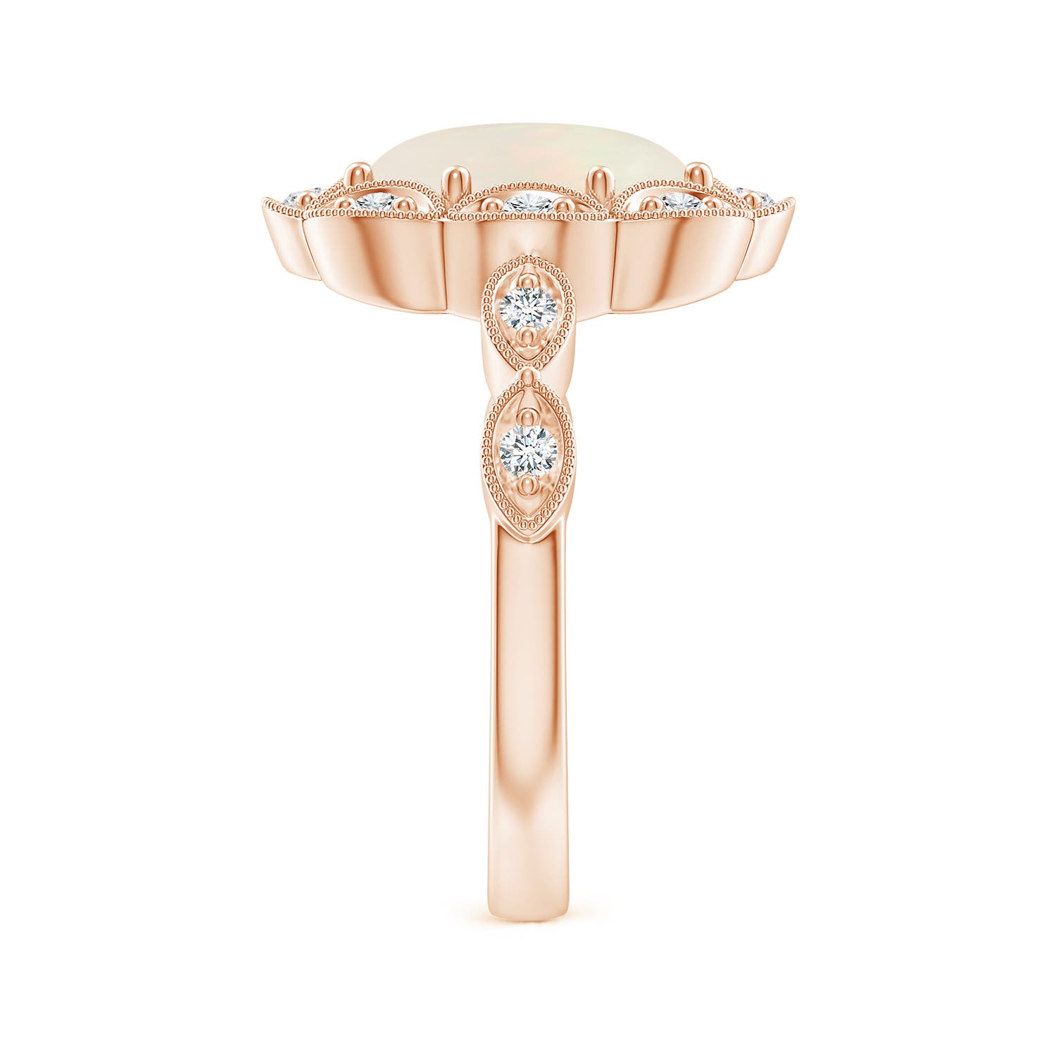 A - Opal / 1.62 CT / 14 KT Rose Gold