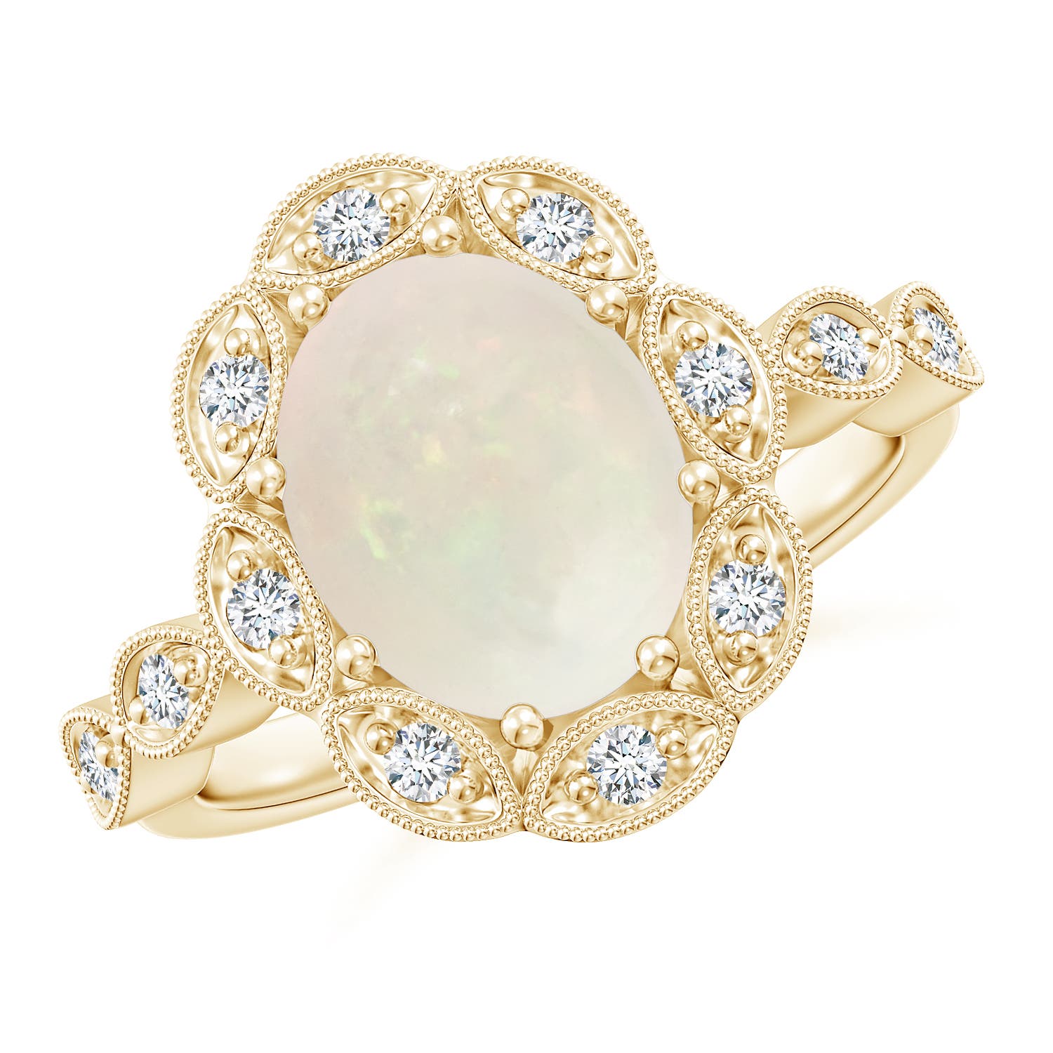 A - Opal / 1.62 CT / 14 KT Yellow Gold