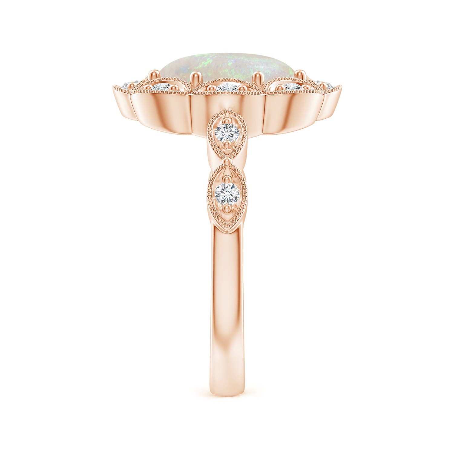 AA - Opal / 1.62 CT / 14 KT Rose Gold