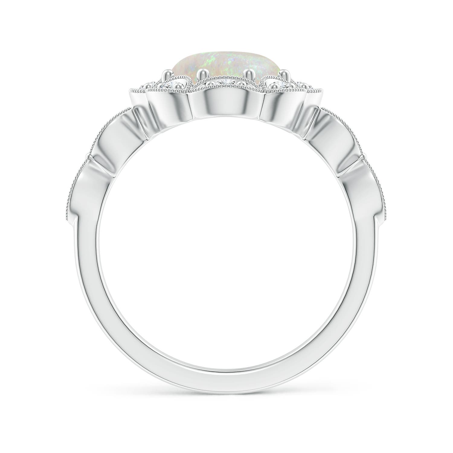 AA - Opal / 1.62 CT / 14 KT White Gold