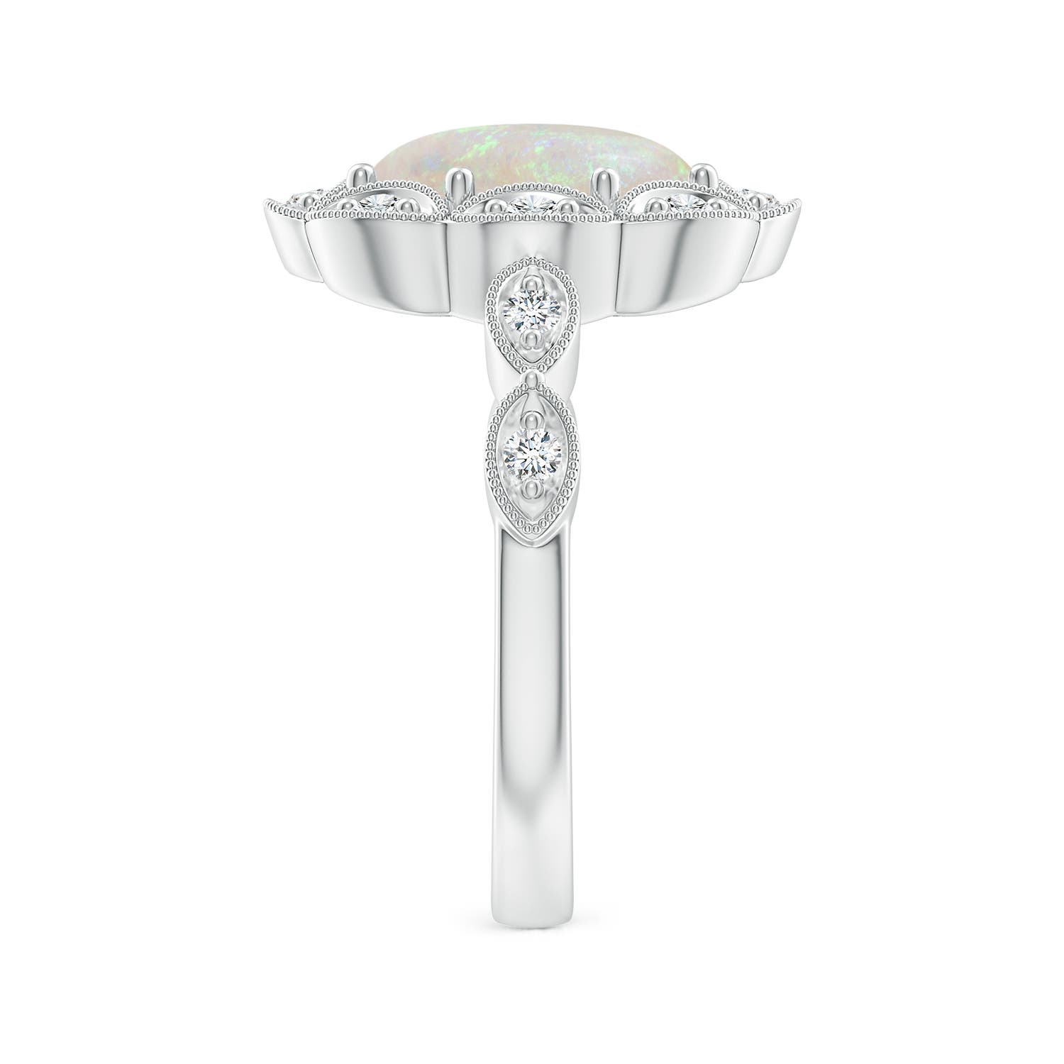 AA - Opal / 1.62 CT / 14 KT White Gold