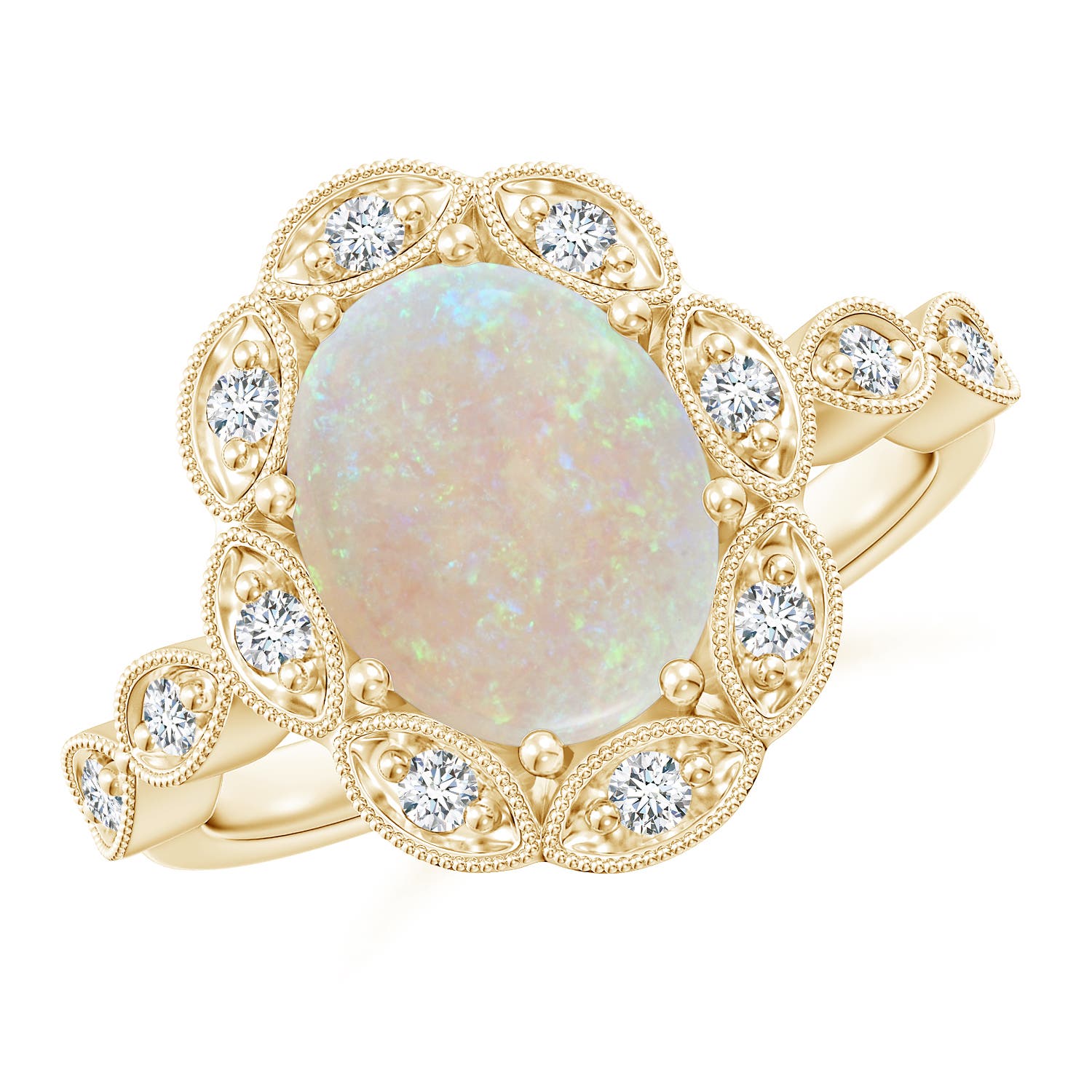 AA - Opal / 1.62 CT / 14 KT Yellow Gold