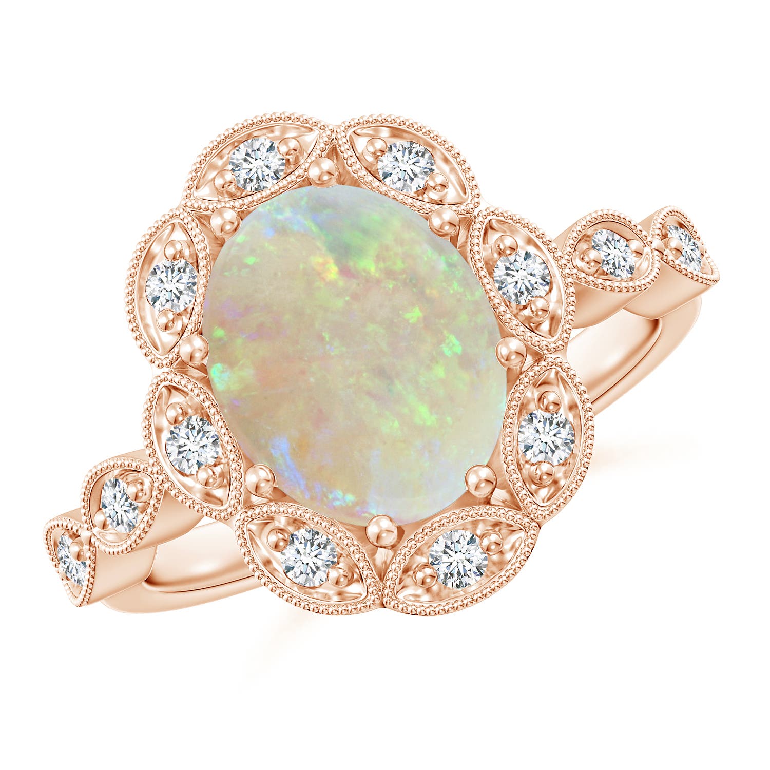 AAA - Opal / 1.62 CT / 14 KT Rose Gold