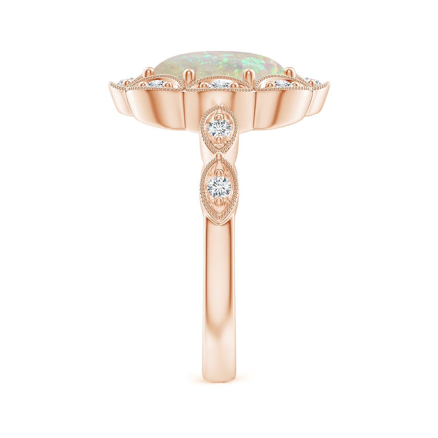 AAA - Opal / 1.62 CT / 14 KT Rose Gold