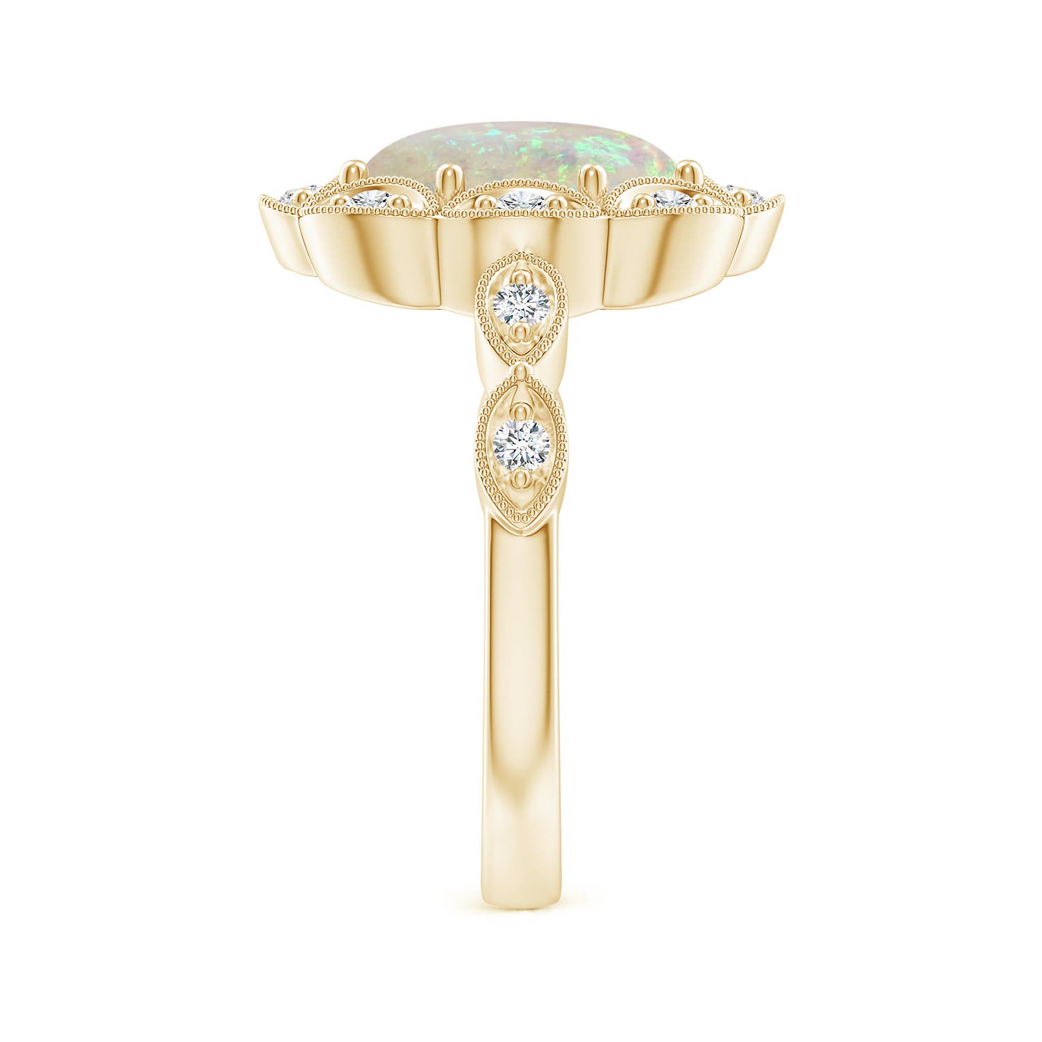 AAA - Opal / 1.62 CT / 14 KT Yellow Gold