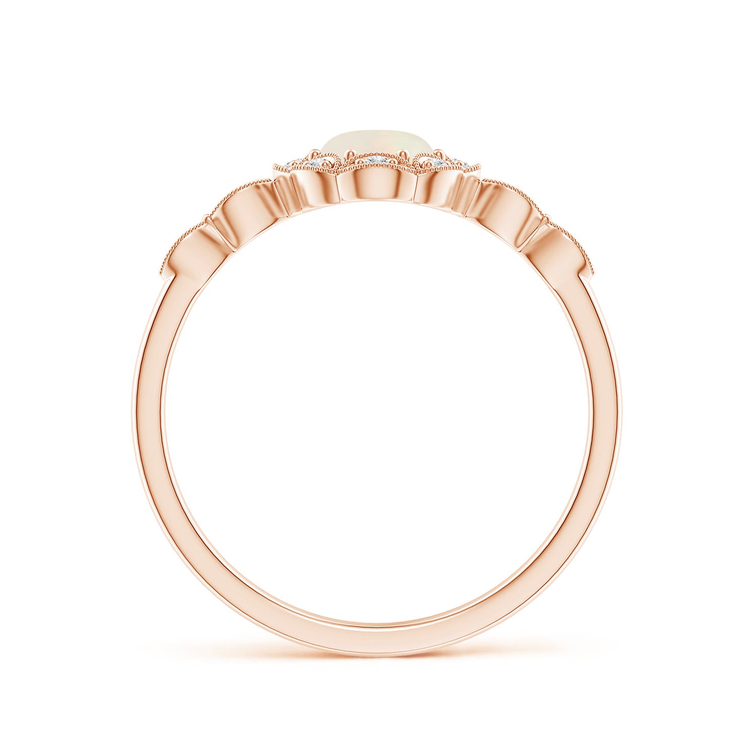 A - Opal / 0.51 CT / 14 KT Rose Gold