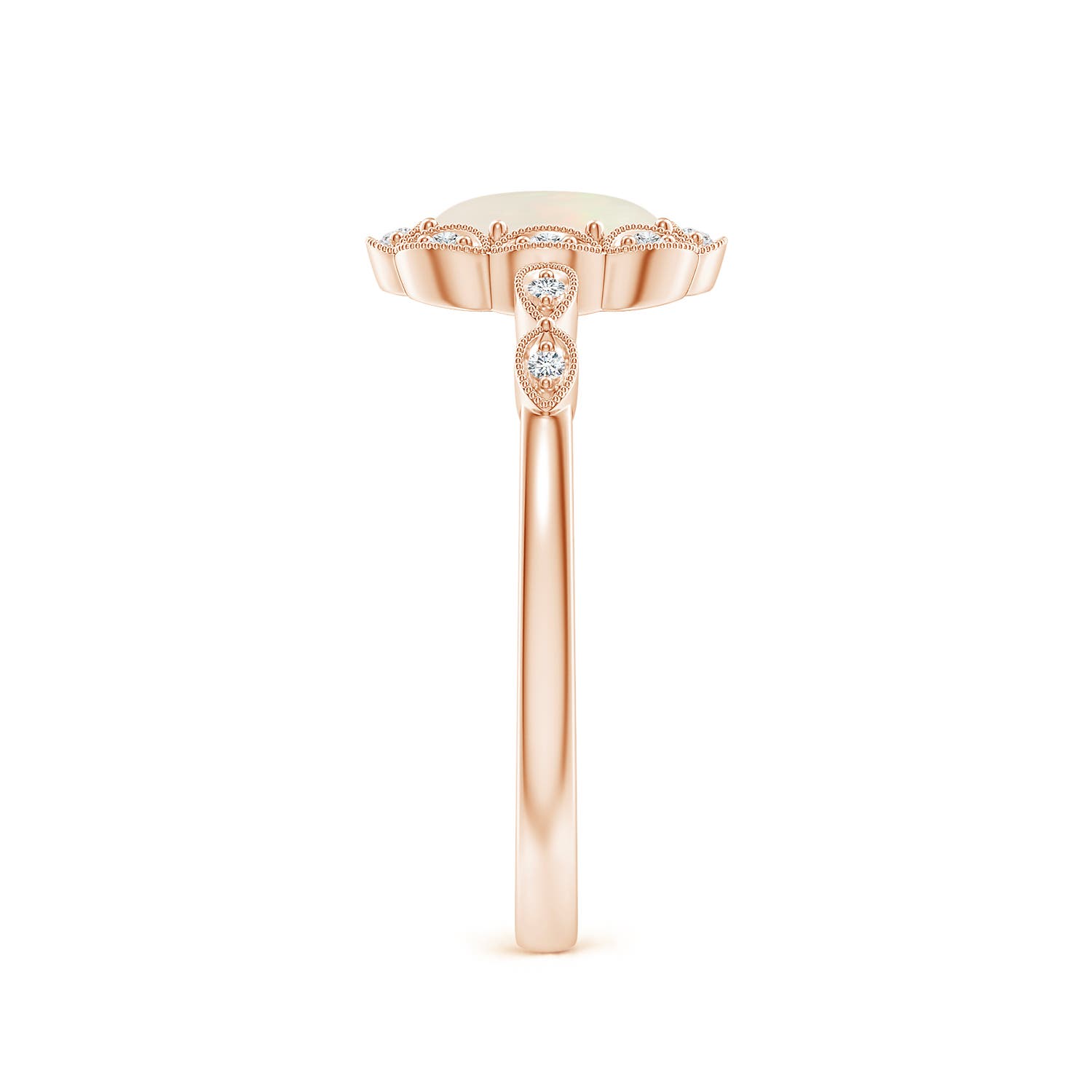 A - Opal / 0.51 CT / 14 KT Rose Gold