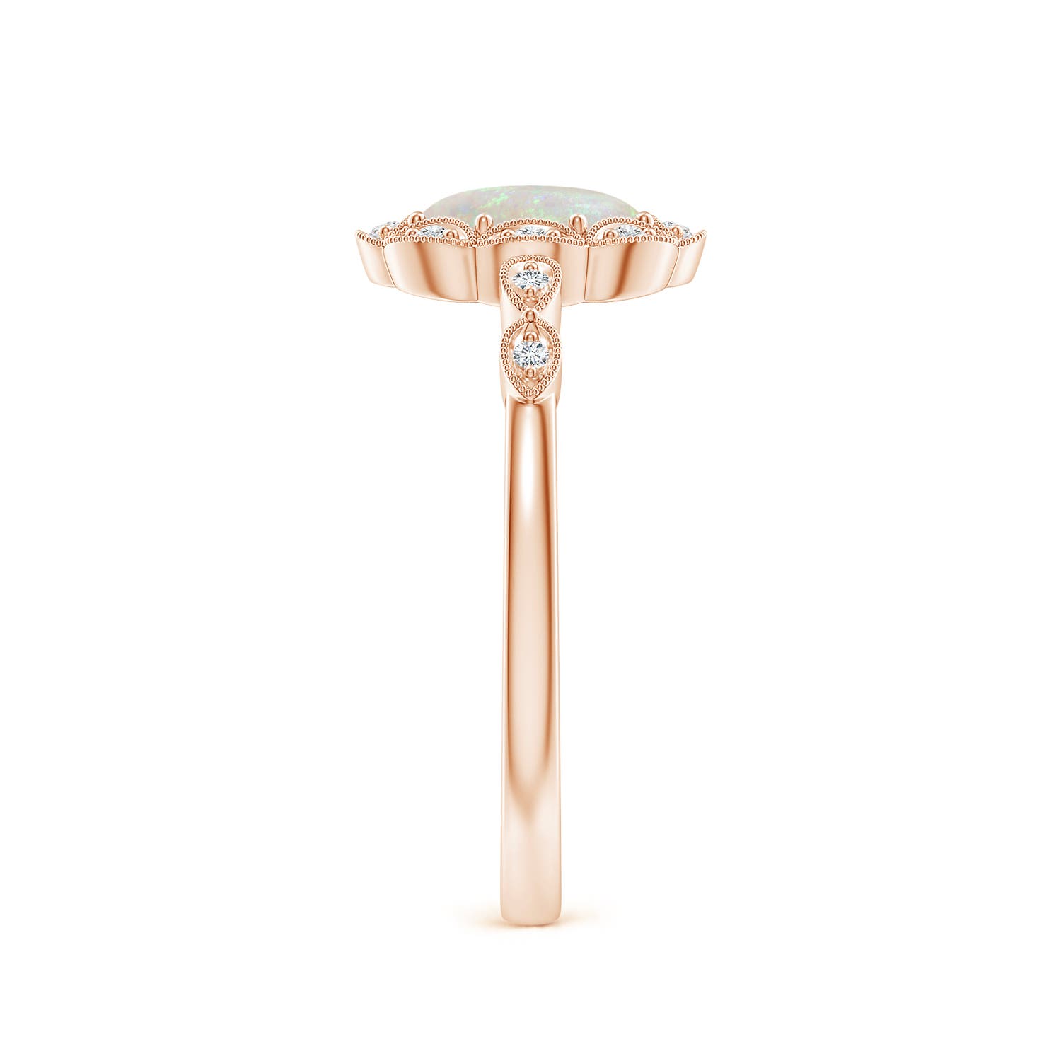 AA - Opal / 0.51 CT / 14 KT Rose Gold