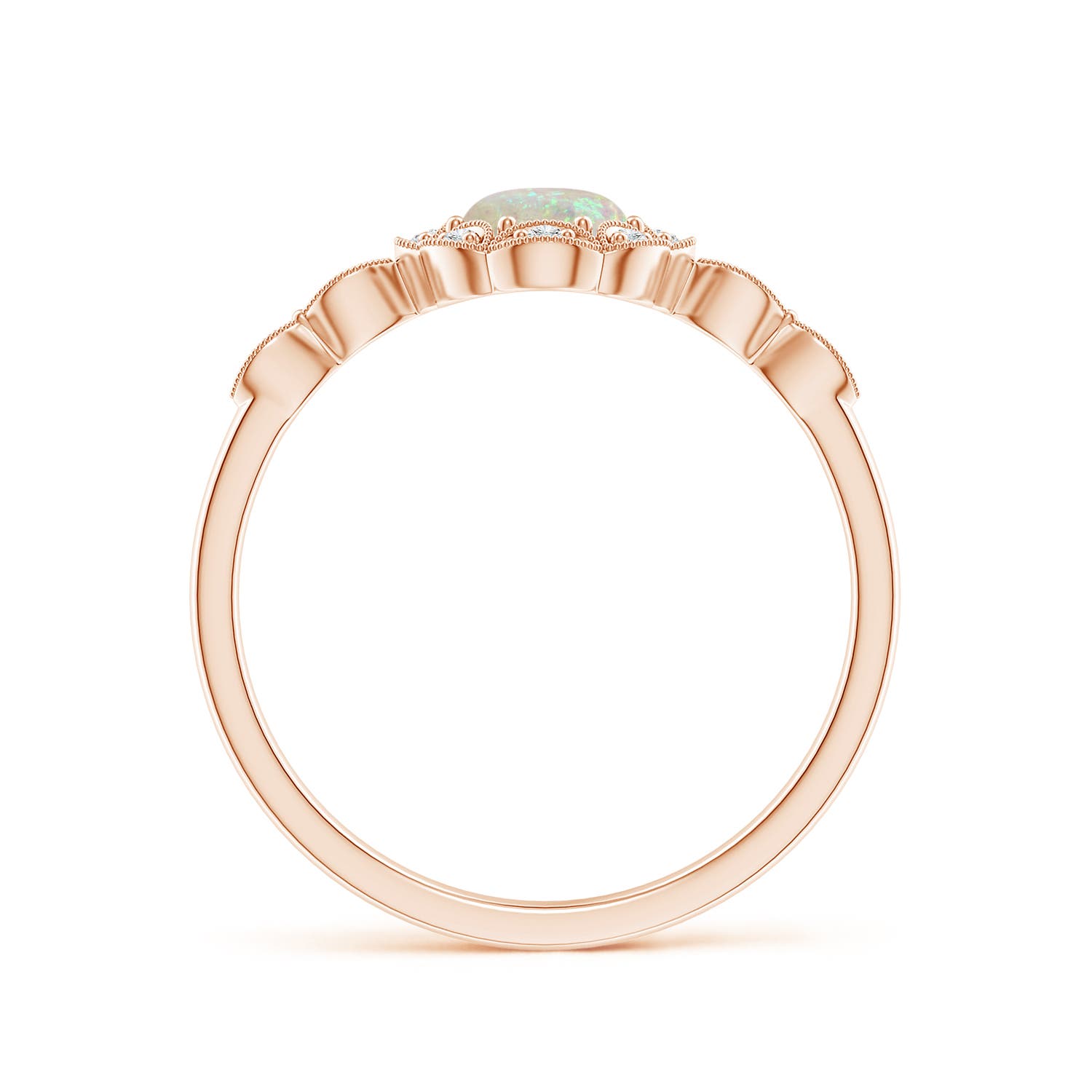 AAA - Opal / 0.51 CT / 14 KT Rose Gold