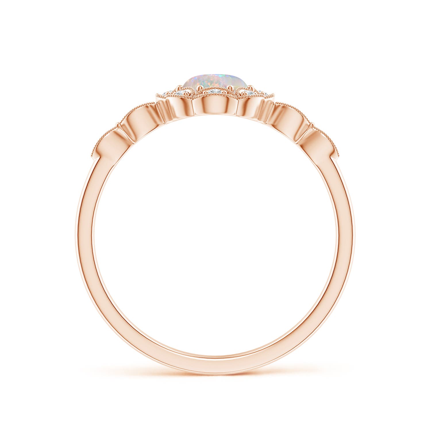 AAAA - Opal / 0.51 CT / 14 KT Rose Gold