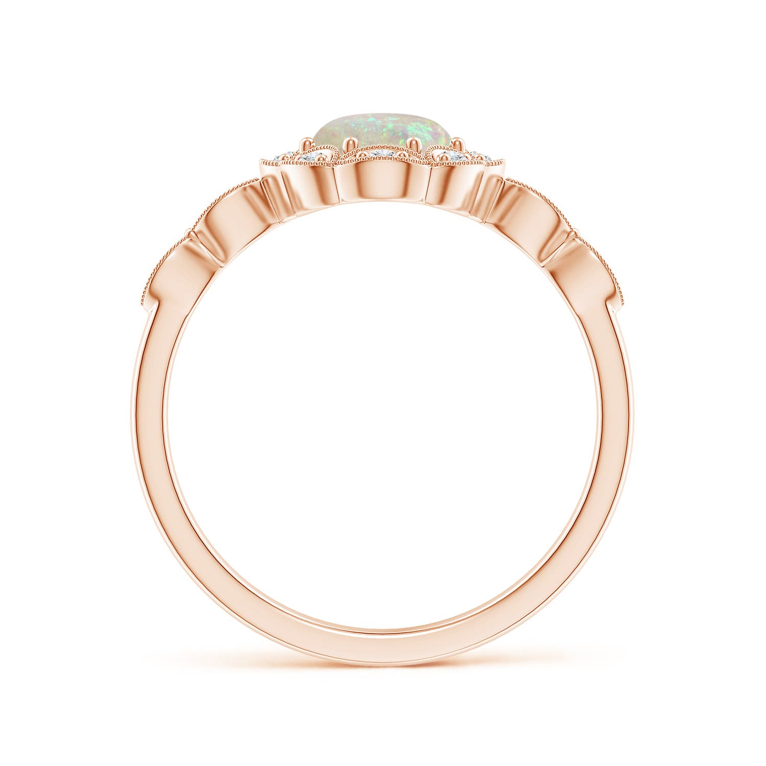 AAA - Opal / 0.9 CT / 14 KT Rose Gold