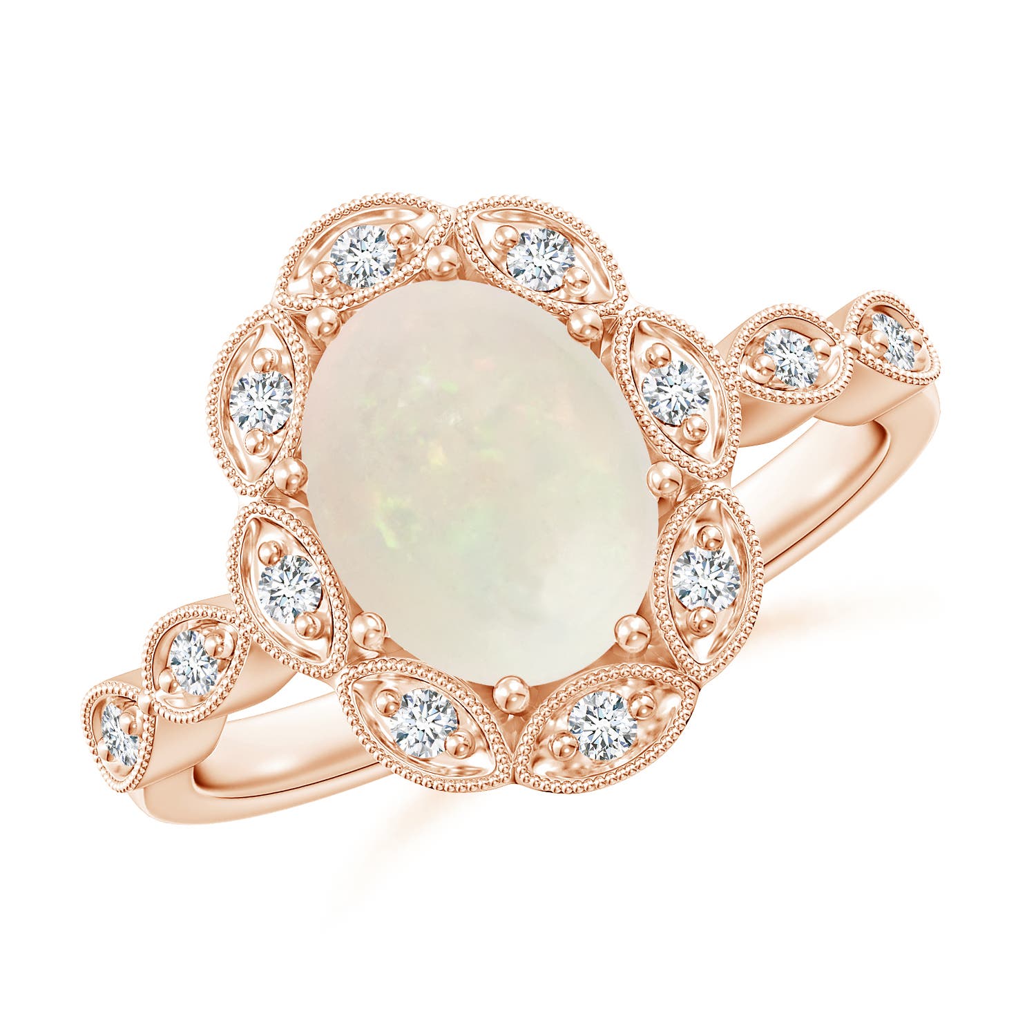 A - Opal / 1.24 CT / 14 KT Rose Gold