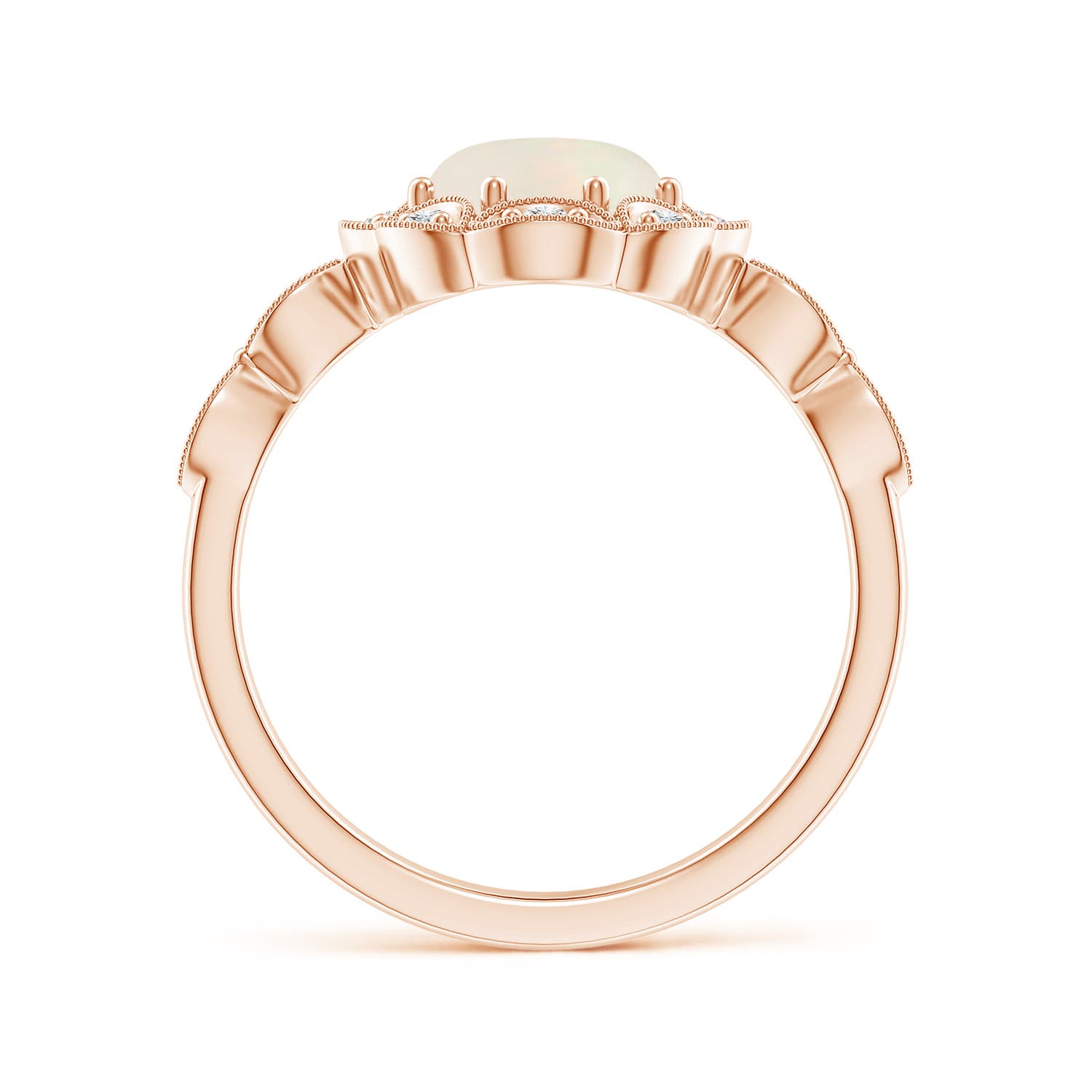 A - Opal / 1.24 CT / 14 KT Rose Gold