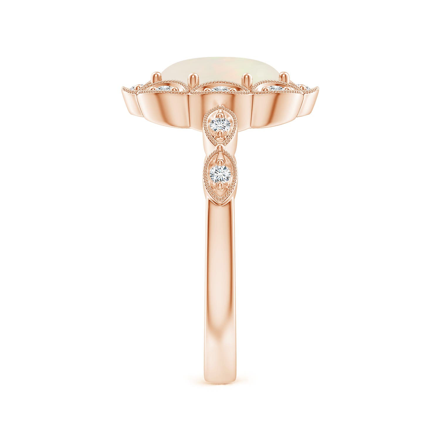 A - Opal / 1.24 CT / 14 KT Rose Gold