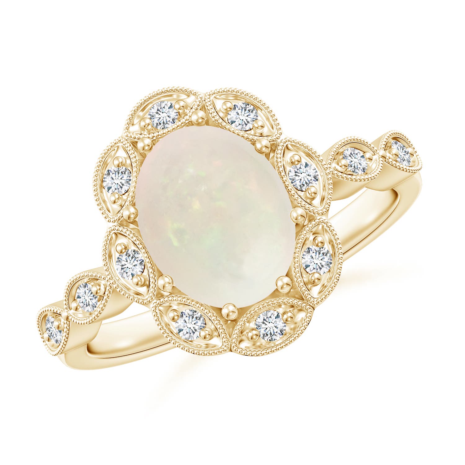 A - Opal / 1.24 CT / 14 KT Yellow Gold