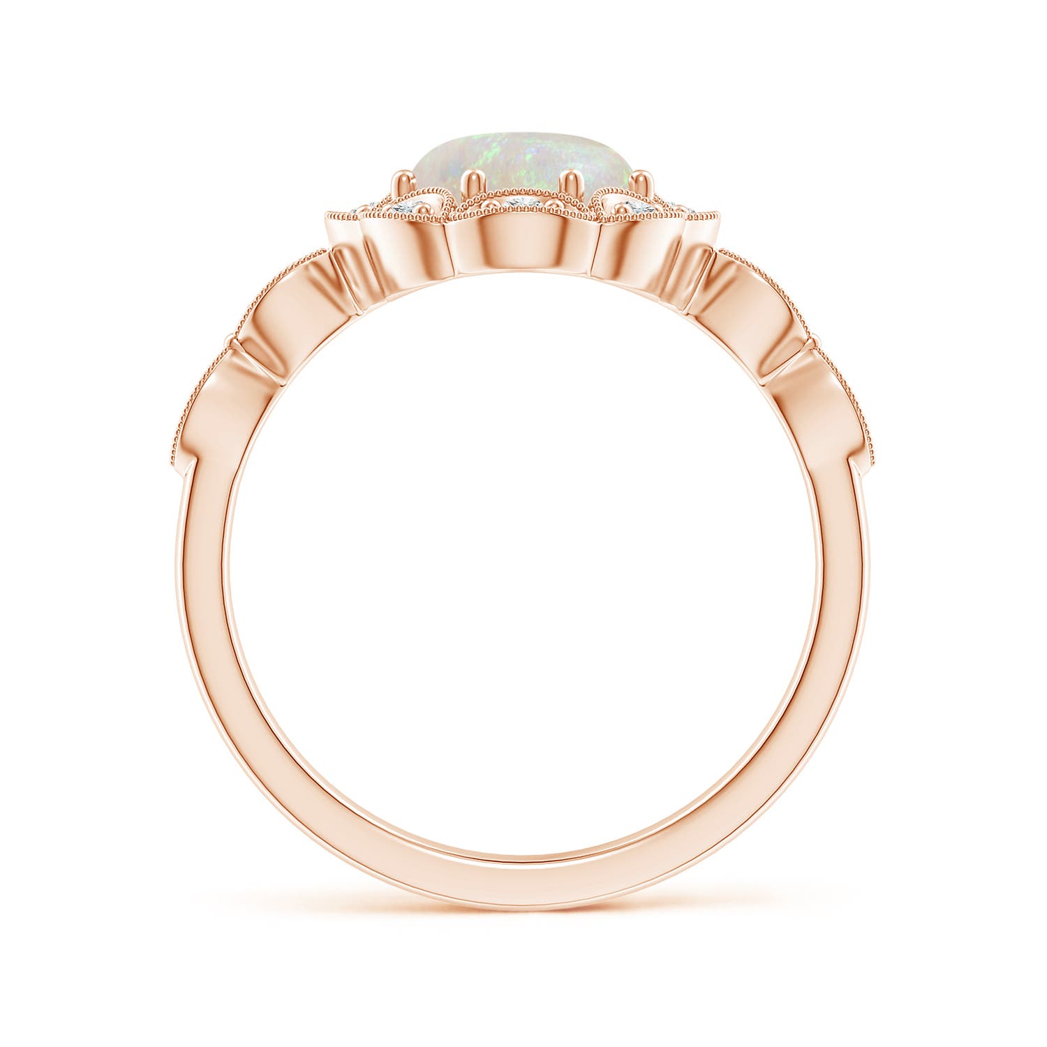 AA - Opal / 1.24 CT / 14 KT Rose Gold