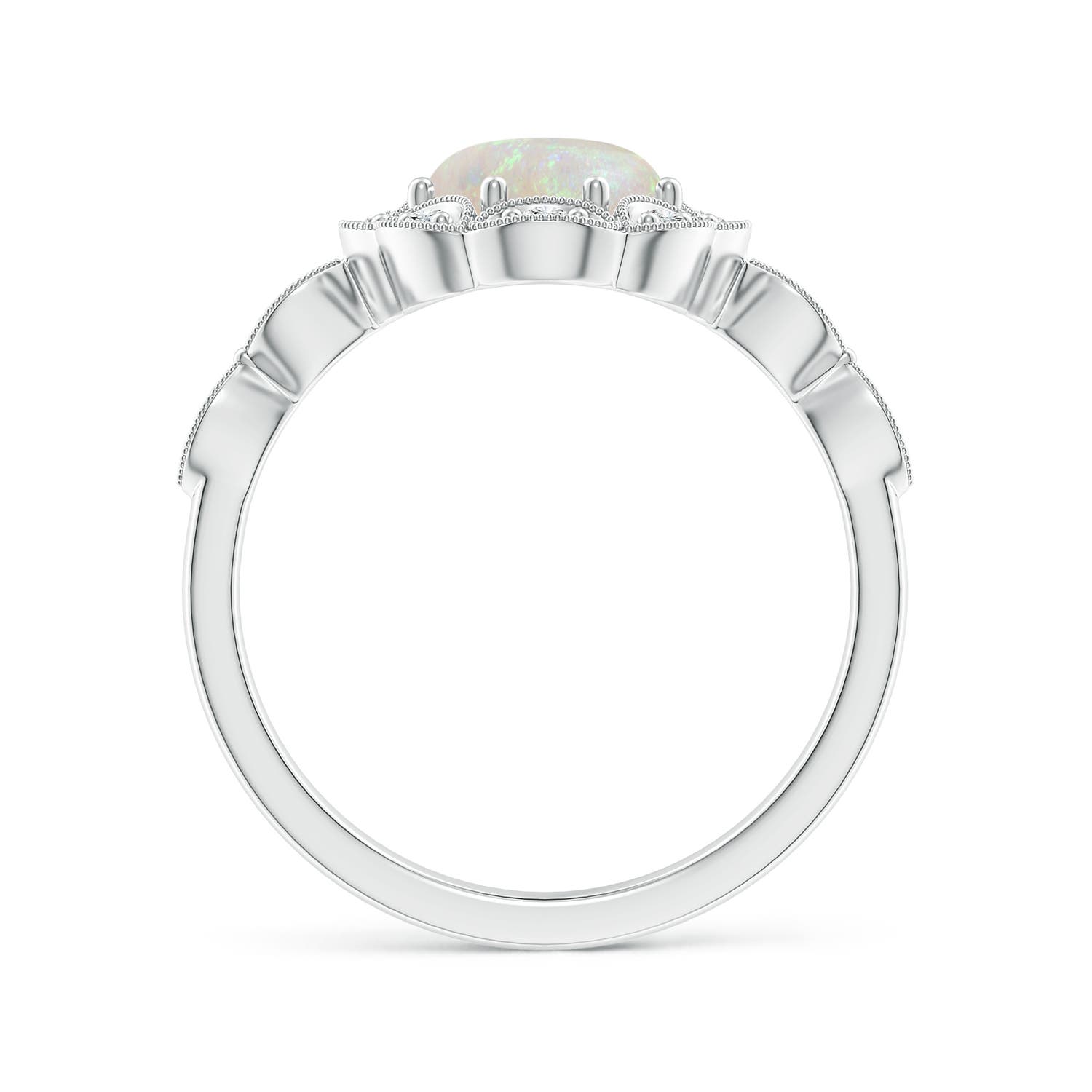 AA - Opal / 1.24 CT / 14 KT White Gold