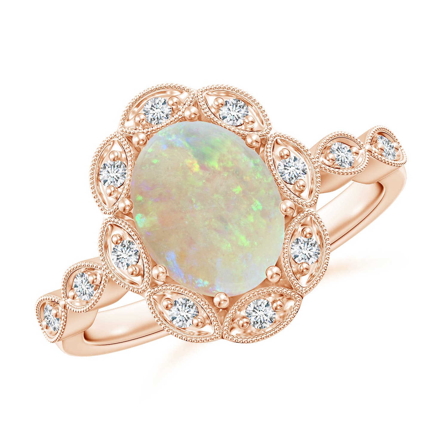 AAA - Opal / 1.24 CT / 14 KT Rose Gold