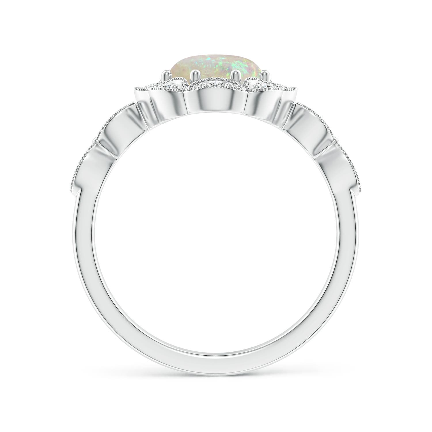 AAA - Opal / 1.24 CT / 14 KT White Gold