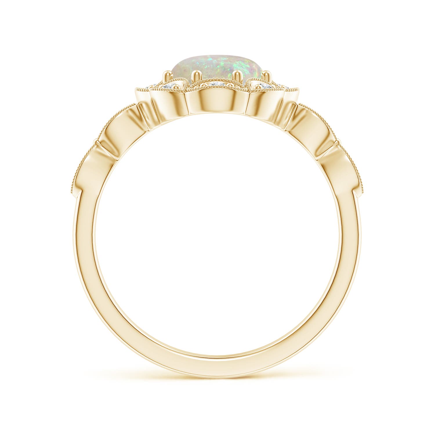 AAA - Opal / 1.24 CT / 14 KT Yellow Gold