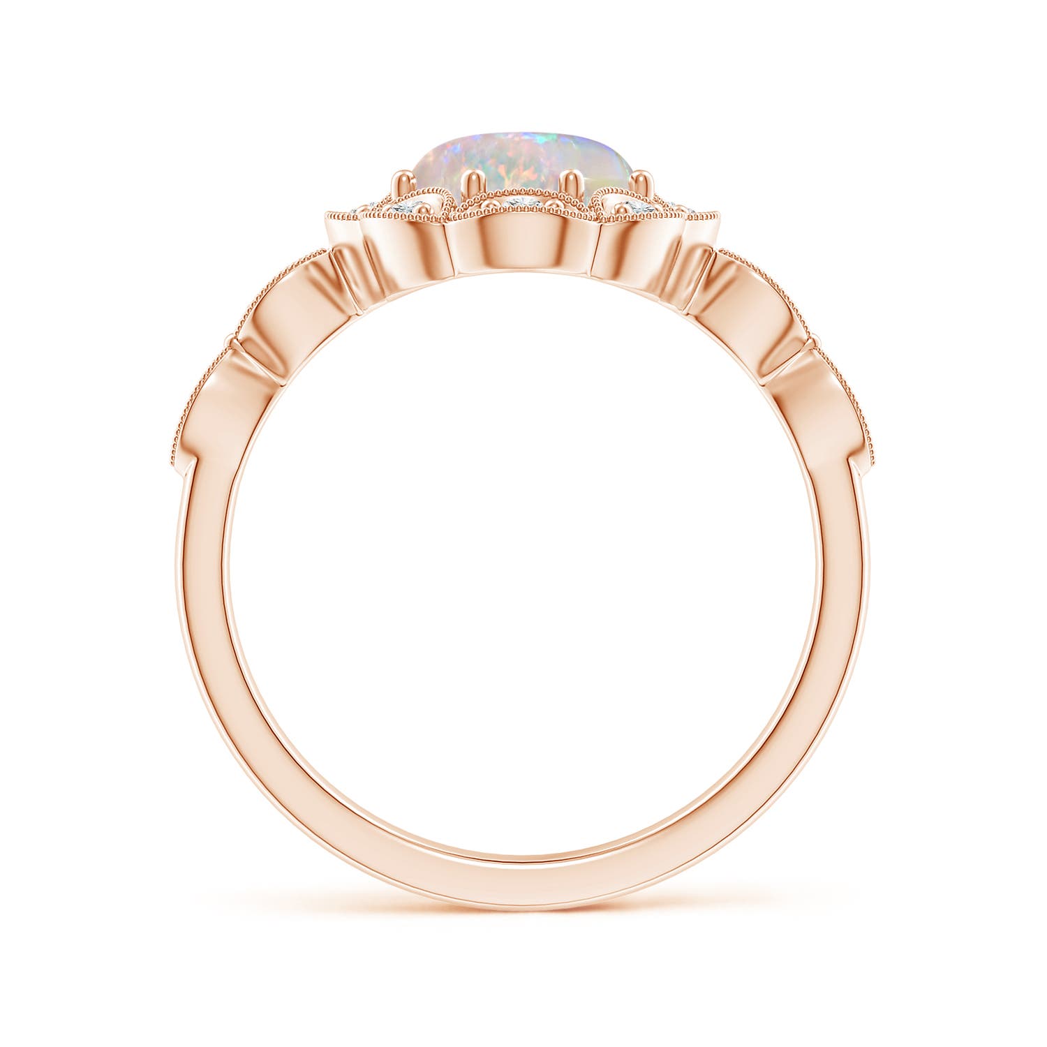 AAAA - Opal / 1.24 CT / 14 KT Rose Gold