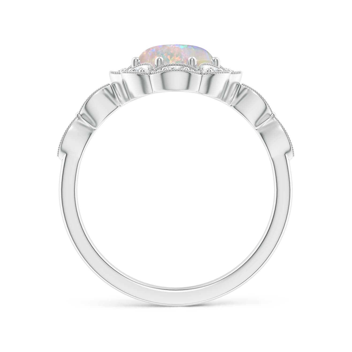 AAAA - Opal / 1.24 CT / 14 KT White Gold