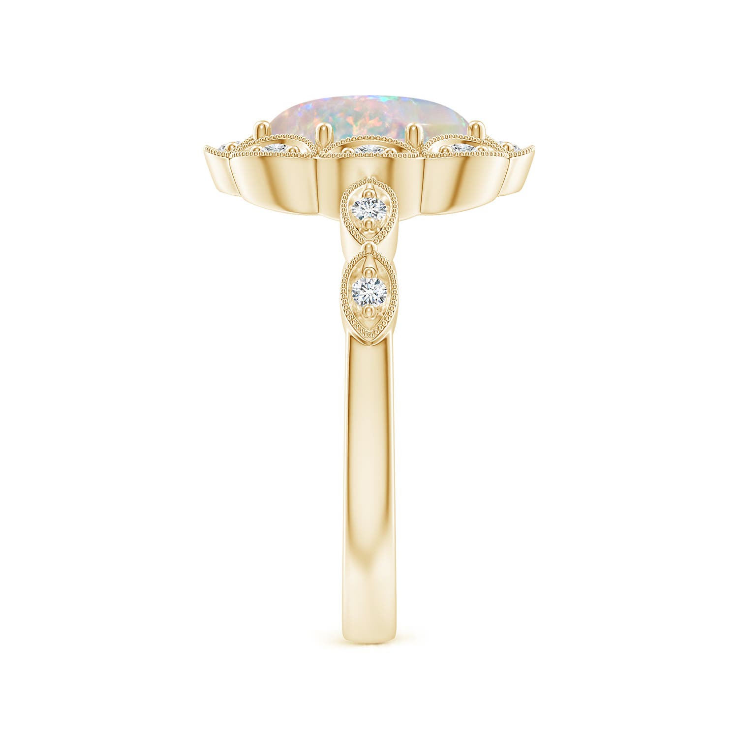 AAAA - Opal / 1.24 CT / 14 KT Yellow Gold