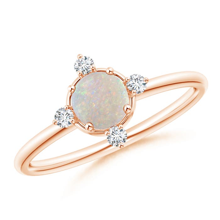 AA - Opal / 0.43 CT / 14 KT Rose Gold