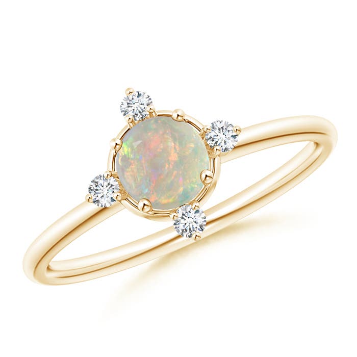 AAAA - Opal / 0.43 CT / 14 KT Yellow Gold