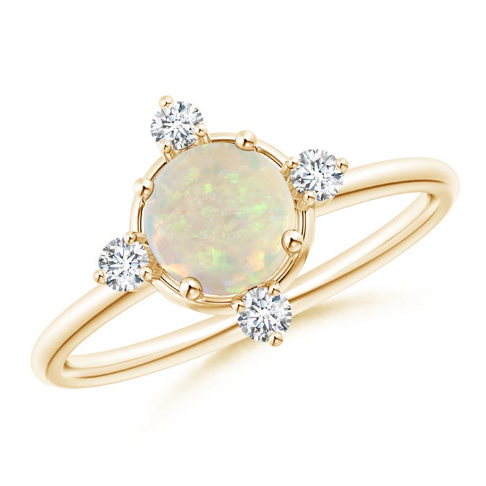 AAA - Opal / 0.66 CT / 14 KT Yellow Gold