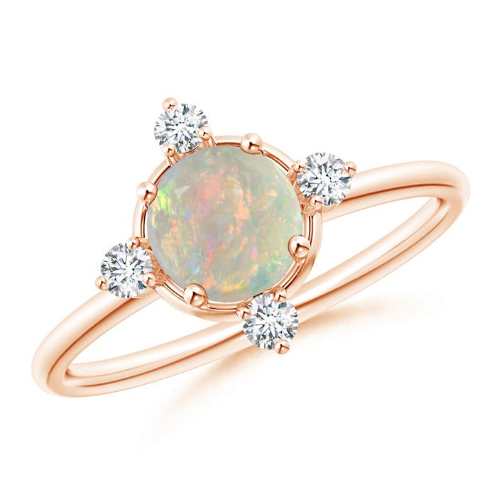 AAAA - Opal / 0.66 CT / 14 KT Rose Gold