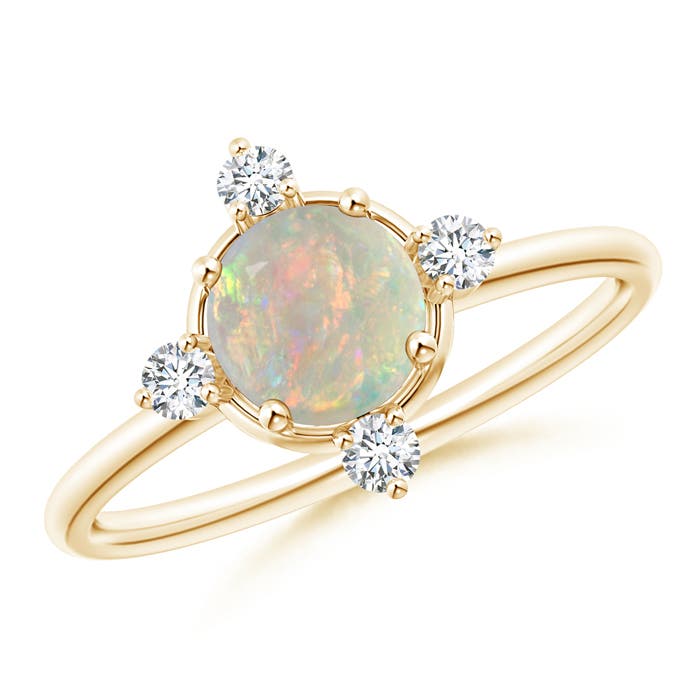 AAAA - Opal / 0.66 CT / 14 KT Yellow Gold