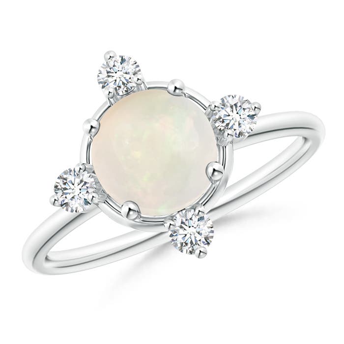 A - Opal / 1.03 CT / 14 KT White Gold